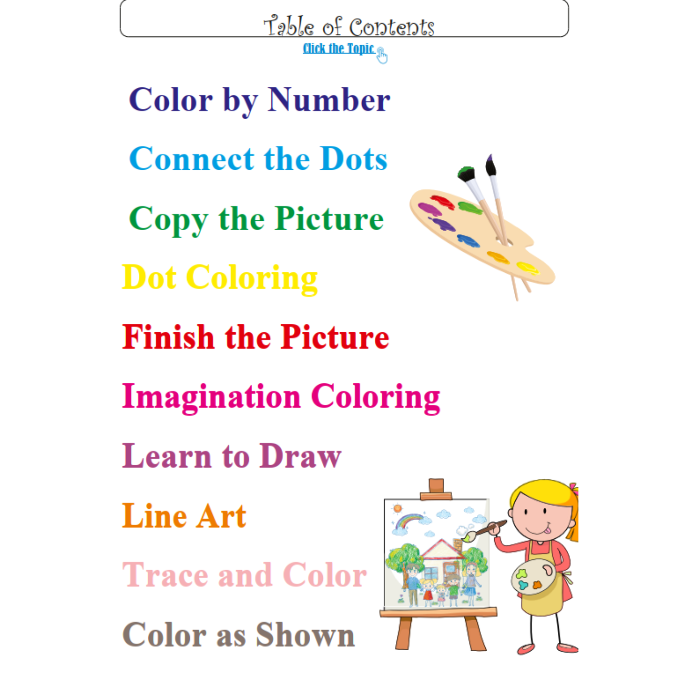 500+ Drawing and Coloring