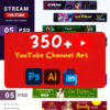 350+ YouTube Channel Art Pack: Elevate Your Channel Presence