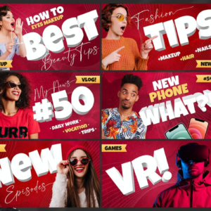 500+ YouTube Thumbnail Templates Pack: Elevate Your Video Presence