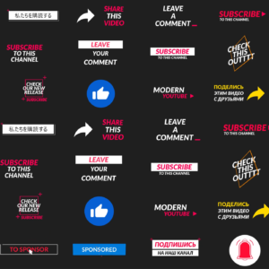 YouTube Lower Thirds Pack 1