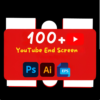 100+ YouTube End Screen Editable Templates